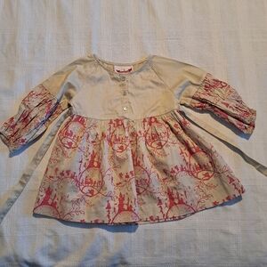 Paper Wings girls size 3 fairy dress, 3 front buttons, New